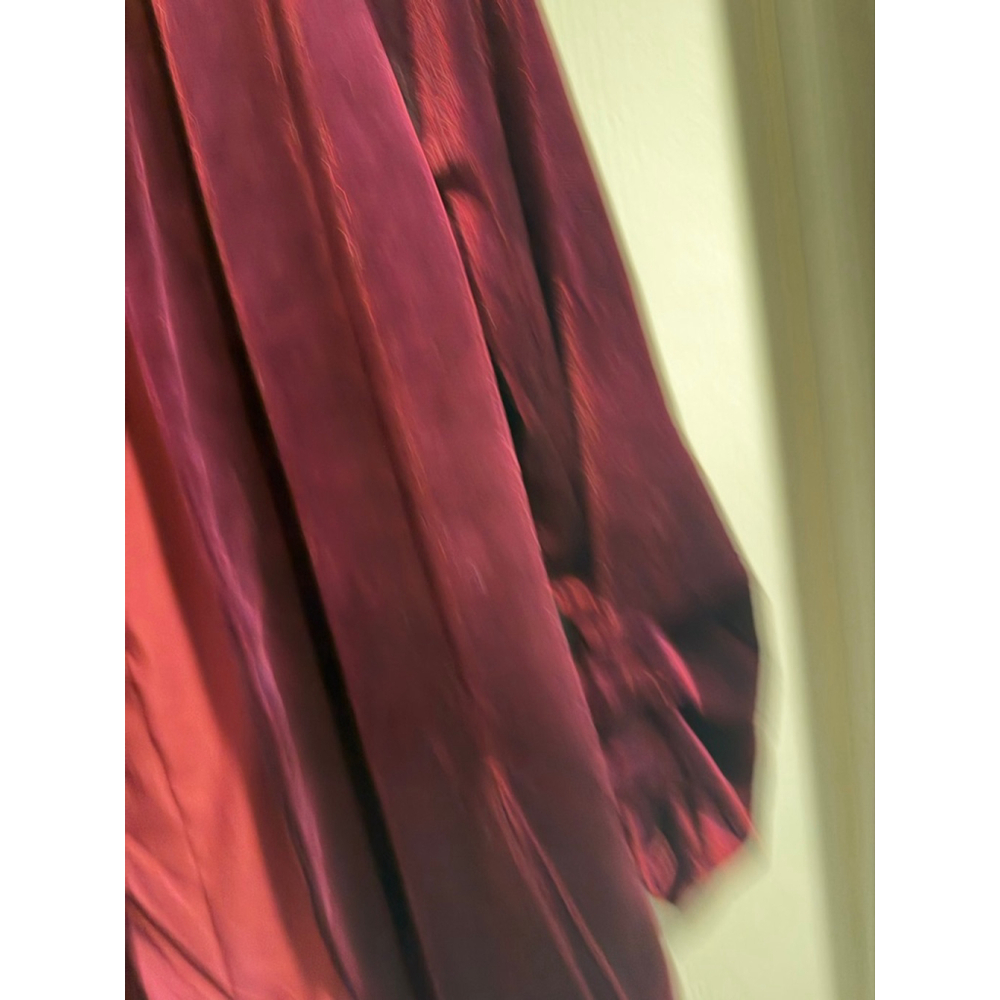 Women's Bishop + Young Burgundy Velvet Blazer M - Picture 3 of 3